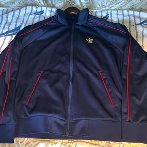 SUPREME Large Track Jacket- Navy Blue